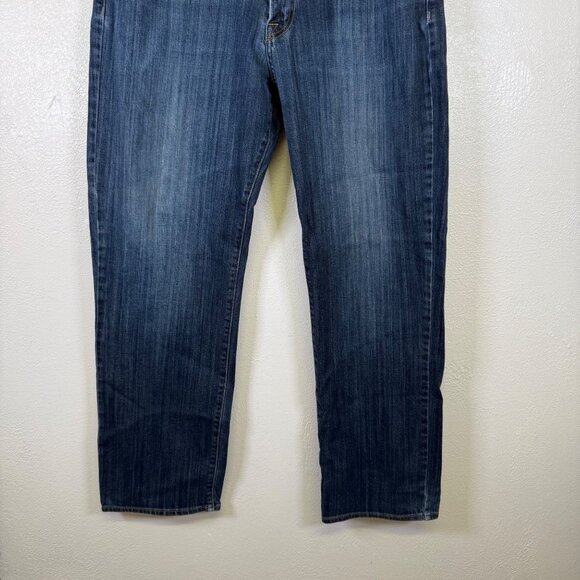 Lucky Brand 361 Vintage Straight Jeans Men's 36x32 Blue Cotton5 Pocket Logo - Picture 2 of 16